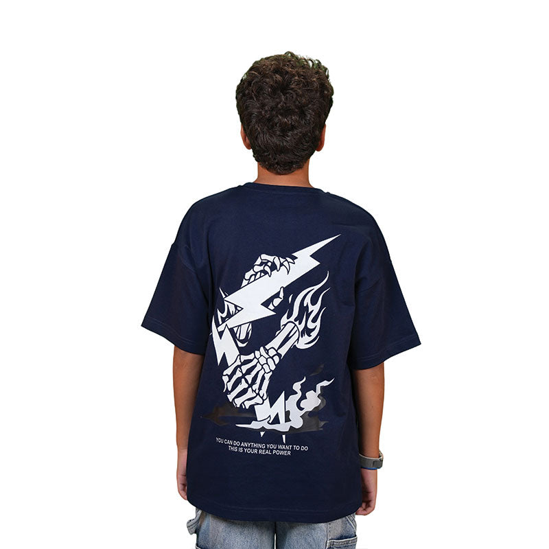 Lightning & Skeleton Hand T-Shirt