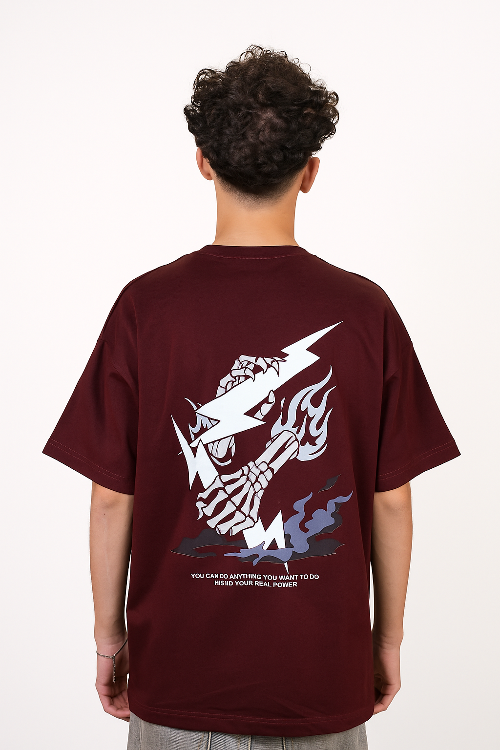 Lightning & Skeleton Hand T-Shirt
