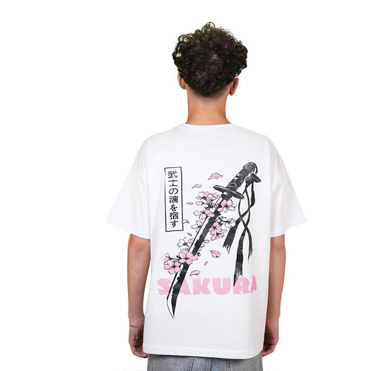 Samurai Sword & Sakura T-Shirt